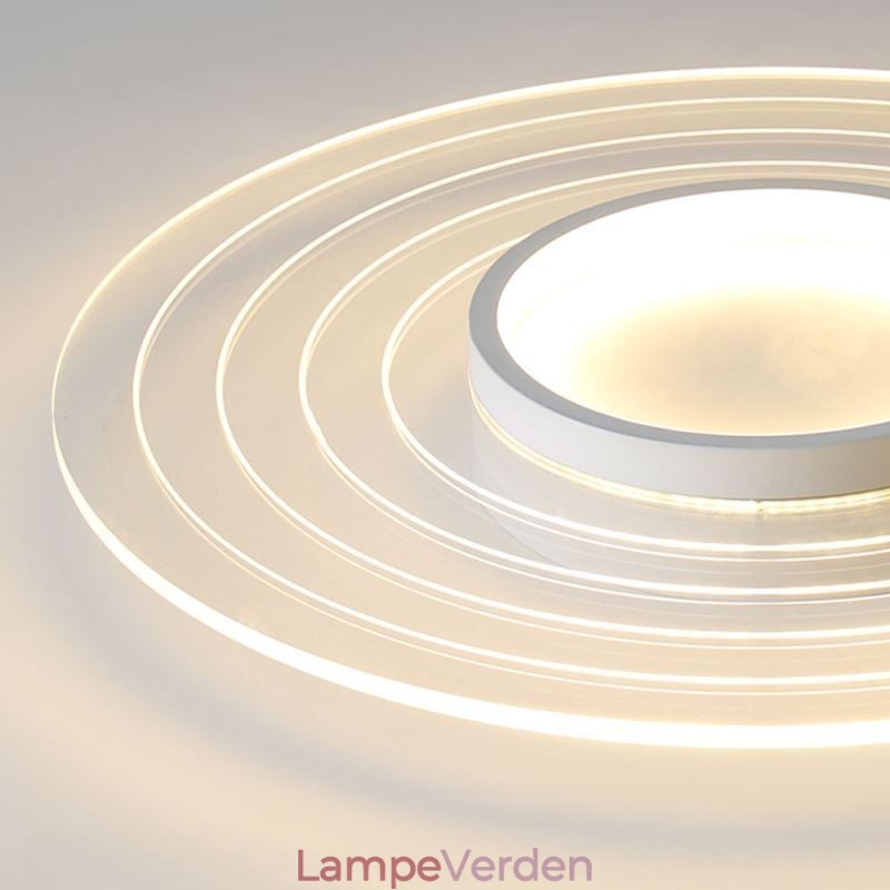 Moderne cirkulært indsænket loftslampe minimalistisk lysarmatur