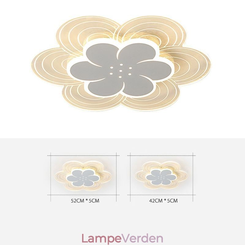 Lækkert kronbladsindsænket loftslys Minimalistisk akryllys