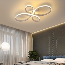 Moderne Flush Mount Loftslampe Blomsterdesign Dekorativ belysning