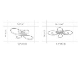 Moderne Flush Mount Loftslampe Blomsterdesign Dekorativ belysning