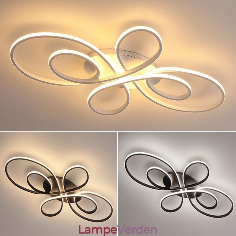 Moderne Flush Mount Loftslampe Blomsterdesign Dekorativ belysning
