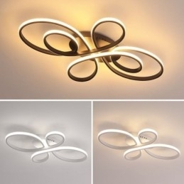 Moderne Flush Mount Loftslampe Blomsterdesign Dekorativ belysning