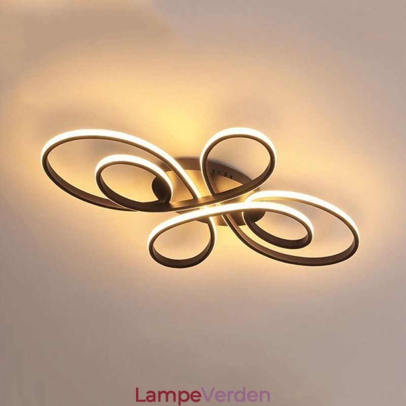 Moderne Flush Mount Loftslampe Blomsterdesign Dekorativ belysning