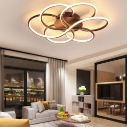 Lineær Flush Mount Loftslampe Moderne Flower Design Light