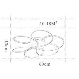 Lineær Flush Mount Loftslampe Moderne Flower Design Light