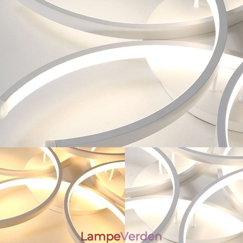 Moderne Flush Mount Loftslampe Silica Gel Dekoration Light