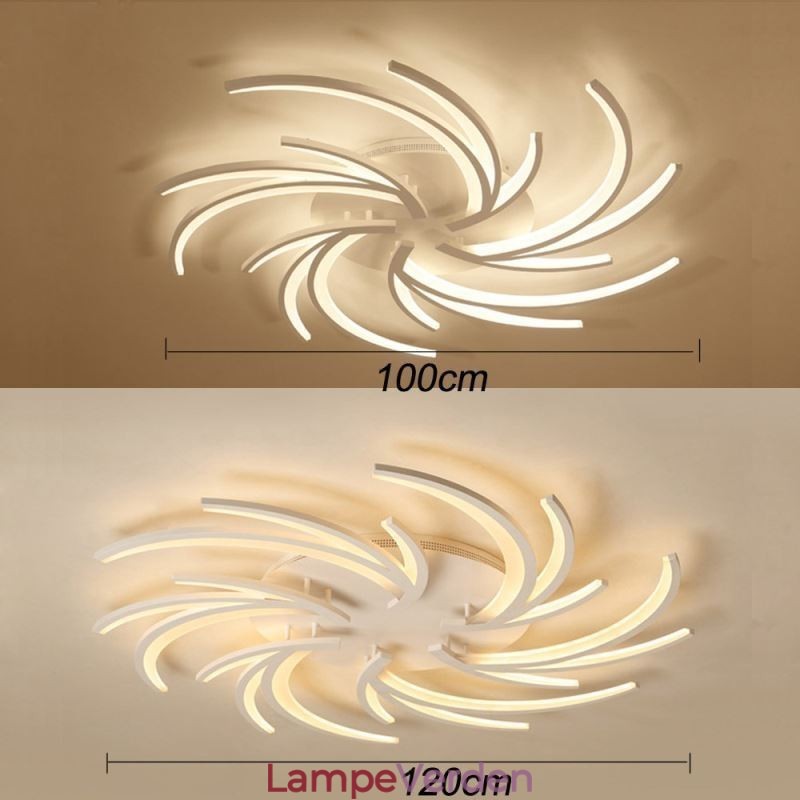 Moderne vindmølle Flush Mount Loftslys Uregelmæssig dekorationsbelysning