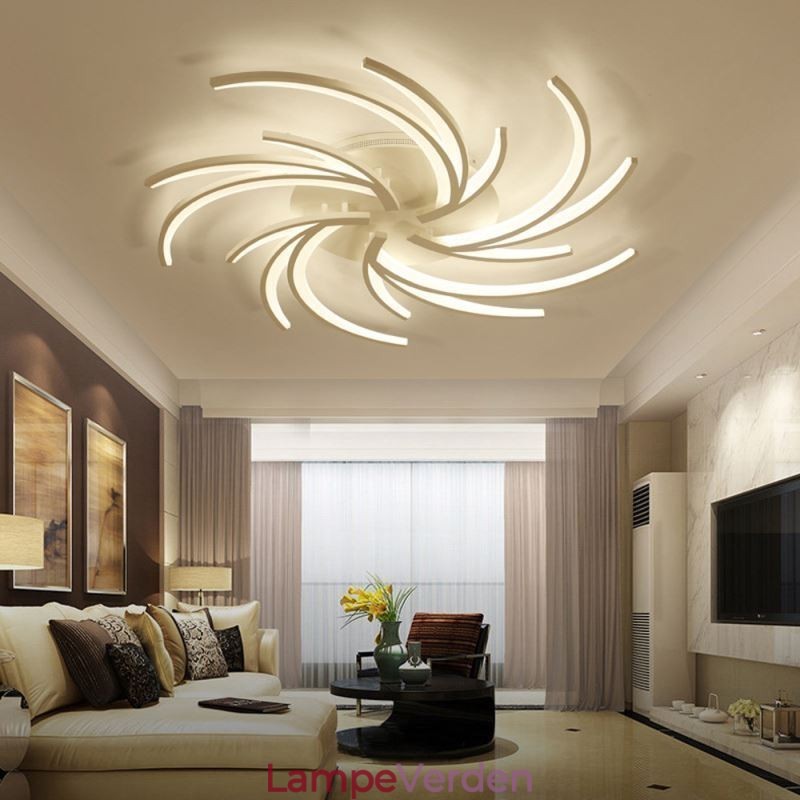 Moderne vindmølle Flush Mount Loftslys Uregelmæssig dekorationsbelysning