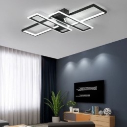 4 lys flush-mount loftslampe Moderne geometrisk lineær dekorativ lysarmatur