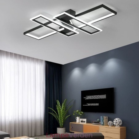 4 lys flush-mount loftslampe Moderne geometrisk lineær dekorativ lysarmatur 4 lys flush-mount loftslampe Moderne geometrisk lineær dekorativ lysarmatur