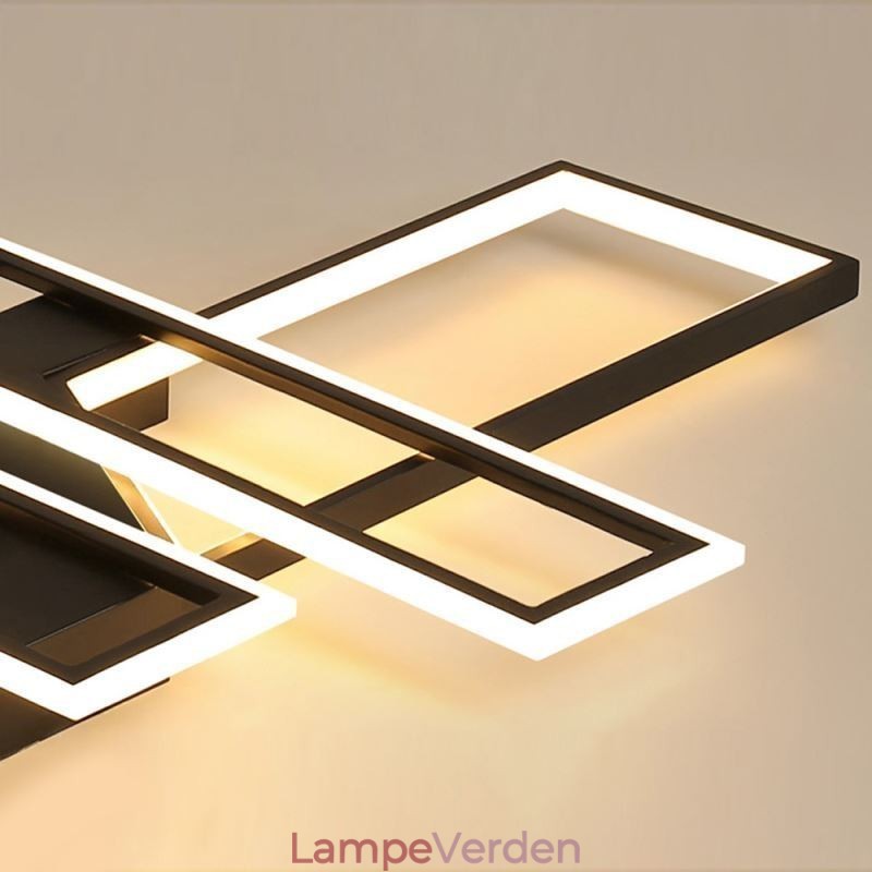4 lys flush-mount loftslampe Moderne geometrisk lineær dekorativ lysarmatur