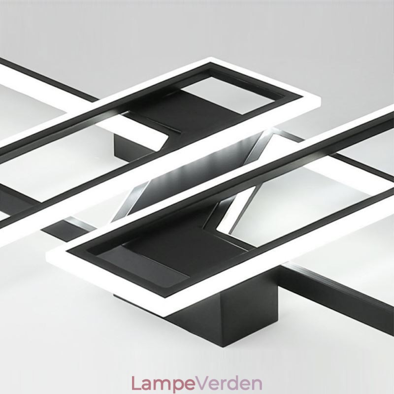 4 lys flush-mount loftslampe Moderne geometrisk lineær dekorativ lysarmatur