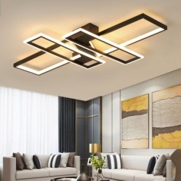 4 lys flush-mount loftslampe Moderne geometrisk lineær dekorativ lysarmatur