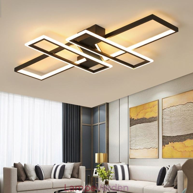 4 lys flush-mount loftslampe Moderne geometrisk lineær dekorativ lysarmatur
