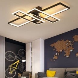 4 lys flush-mount loftslampe Moderne geometrisk lineær dekorativ lysarmatur