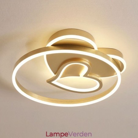 Moderne Flush Mount akryl dobbeltlags hjerteformet loftslampe Moderne Flush Mount akryl dobbeltlags hjerteformet loftslampe