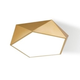 Guld geometrisk indbygnings akryl loftslampe