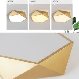 Guld geometrisk indbygnings akryl loftslampe