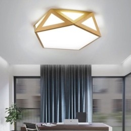 Guld geometrisk indbygnings akryl loftslampe