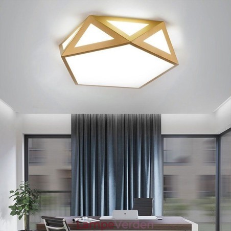 Guld geometrisk indbygnings akryl loftslampe Guld geometrisk indbygnings akryl loftslampe