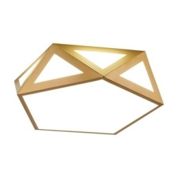 Guld geometrisk indbygnings akryl loftslampe
