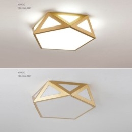 Guld geometrisk indbygnings akryl loftslampe