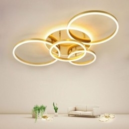 Halo Ring Flush Mount moderne akryl loftslampe