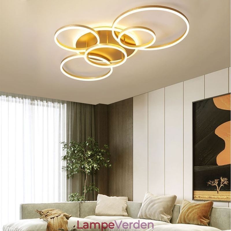 Halo Ring Flush Mount moderne akryl loftslampe