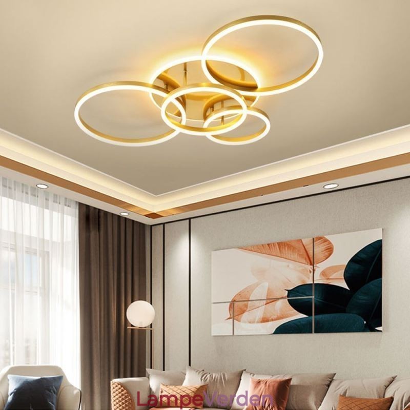 Halo Ring Flush Mount moderne akryl loftslampe