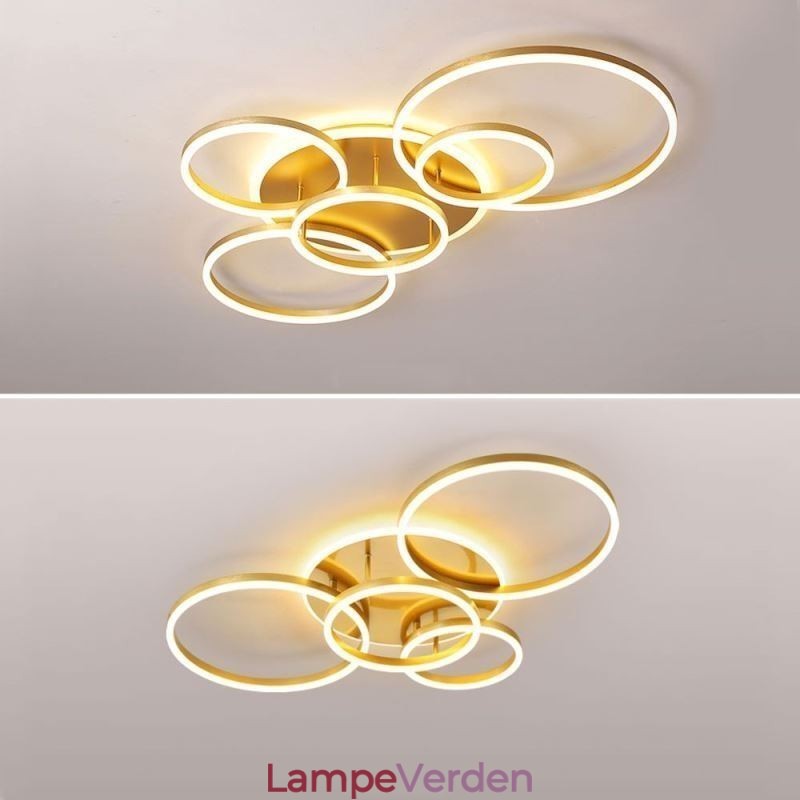 Halo Ring Flush Mount moderne akryl loftslampe