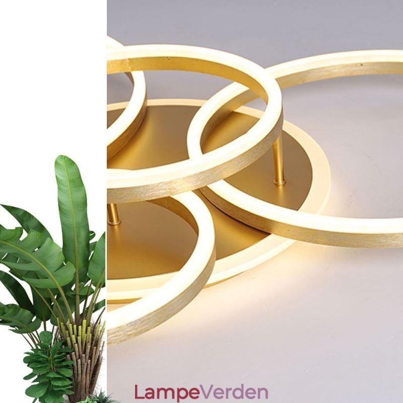 Halo Ring Flush Mount moderne akryl loftslampe