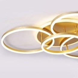 Halo Ring Flush Mount moderne akryl loftslampe