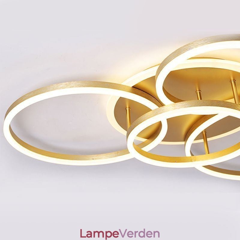 Halo Ring Flush Mount moderne akryl loftslampe