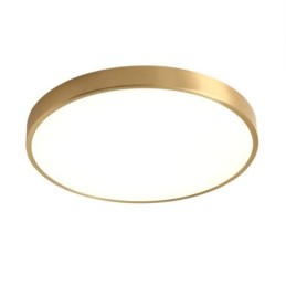 Rund Flush Mount Modern gylden akryl loftslampe