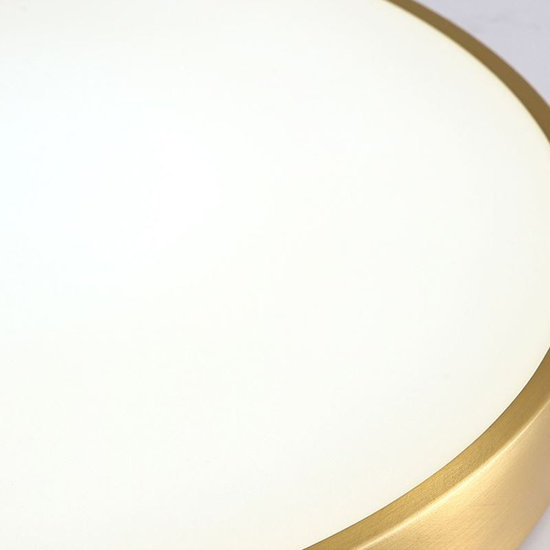 Rund Flush Mount Modern gylden akryl loftslampe