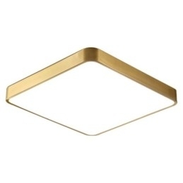 Flush Mount Minimalistisk Akryl Firkantet Guld Loftslampe
