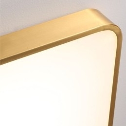 Flush Mount Minimalistisk Akryl Firkantet Guld Loftslampe