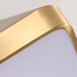 Flush Mount Minimalistisk Akryl Firkantet Guld Loftslampe
