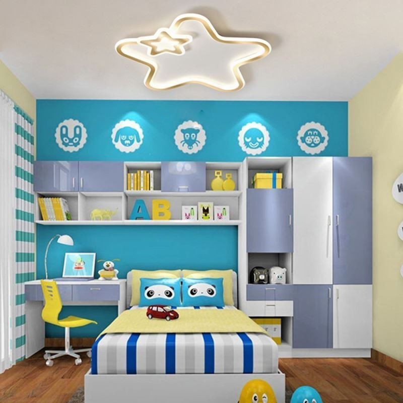 Creative Star Flush Mount Golden Star Loftslampe