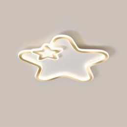 Creative Star Flush Mount Golden Star Loftslampe