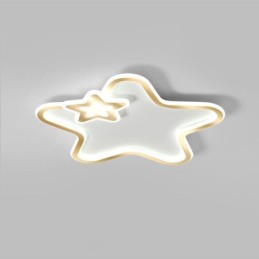 Creative Star Flush Mount Golden Star Loftslampe