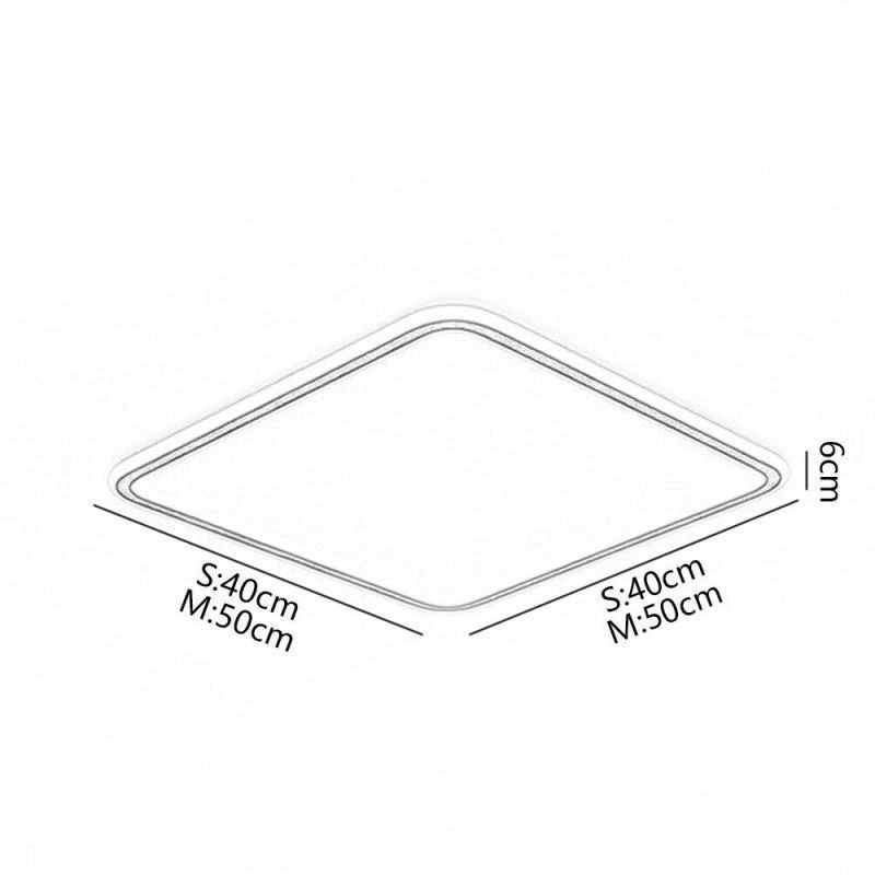 Moderne Minimalistisk Flush Mount Ultratynd Flush Mount Loftslampe