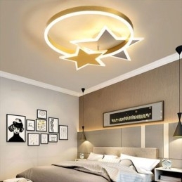 Star Flush Mount Loftslampe Akryl Double Stars lysarmatur