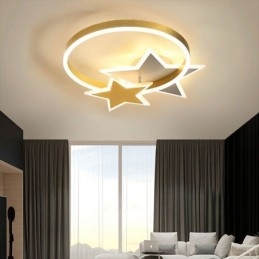 Star Flush Mount Loftslampe Akryl Double Stars lysarmatur