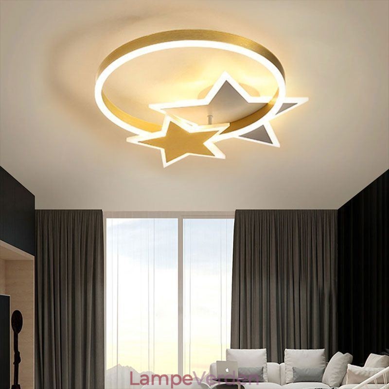 Star Flush Mount Loftslampe Akryl Double Stars lysarmatur