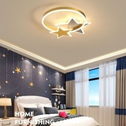 Star Flush Mount Loftslampe Akryl Double Stars lysarmatur