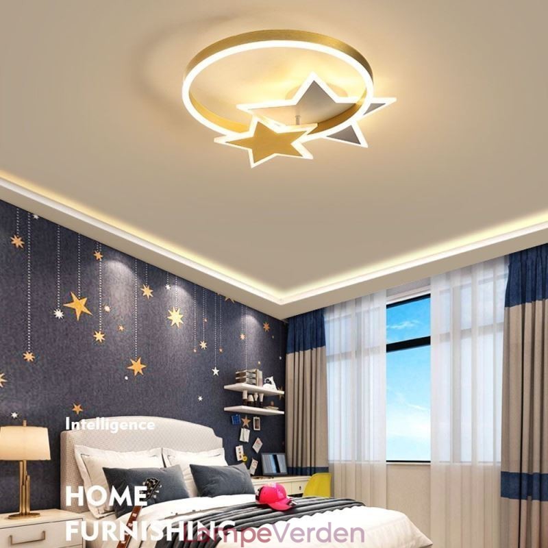 Star Flush Mount Loftslampe Akryl Double Stars lysarmatur
