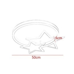 Star Flush Mount Loftslampe Akryl Double Stars lysarmatur