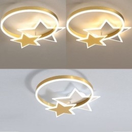 Star Flush Mount Loftslampe Akryl Double Stars lysarmatur