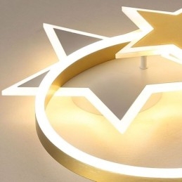 Star Flush Mount Loftslampe Akryl Double Stars lysarmatur